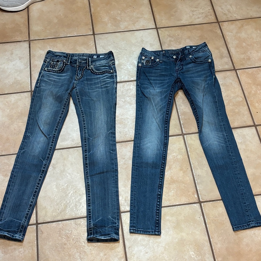 Miss Me Stylish Blue Skinny Jeans for Women